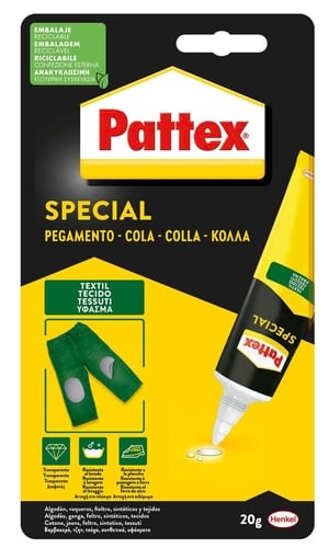 PEGAMENTO PATTEX ESPECIAL TEXTIL 20g