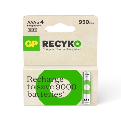 GP PILAS RECARGABLES GP 950 B/4