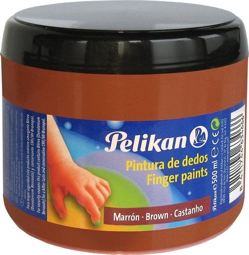 PINTURA DEDOS PELIKAN 500 ml SIENA
