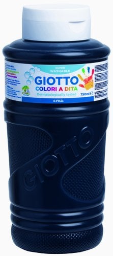 PINTURA DEDOS GIOTTO 750 ml NEGRO