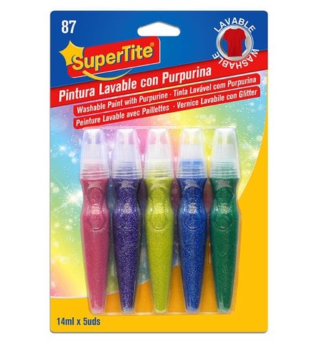 PINTURA LAVABLE SUPERTITE PURP.14ml 5 UD