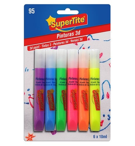 PINTURA 3D SUPERTITE 10ml 6 UNID