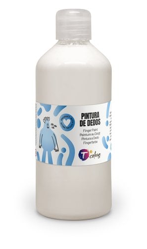 PINTURA DEDOS TCOLORS 500 ml BLANCO