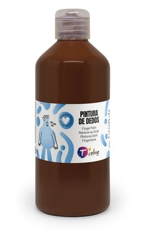 PINTURA DEDOS TCOLORS 500 ml MARRON