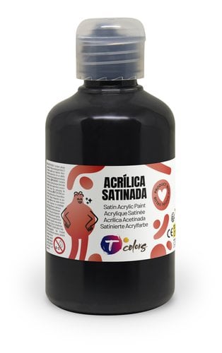 PINTURA ACRIL.TCOLORS 250 ml NEGRO