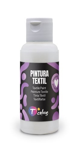 PINTURA TELA TCOLORS 80 ml BLANCO