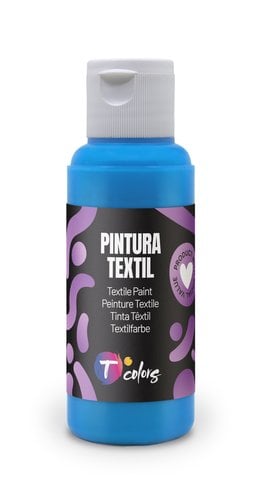 PINTURA TELA TCOLORS 80 ml CIAN