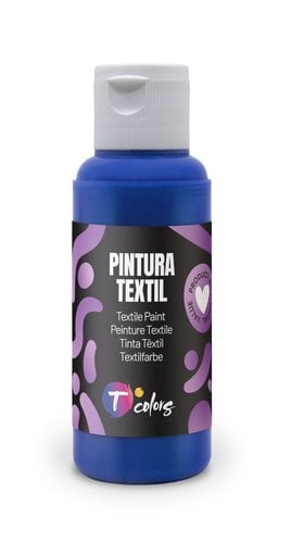 PINTURA TELA TCOLORS 80 ml AZUL ULTRAMAR