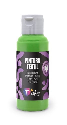 PINTURA TELA TCOLORS 80 ml VERDE CLARO