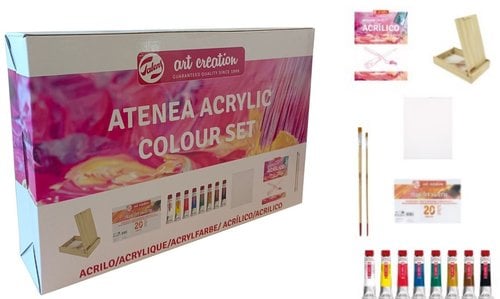PINTURA ACRILICA TALENS SET MADERA