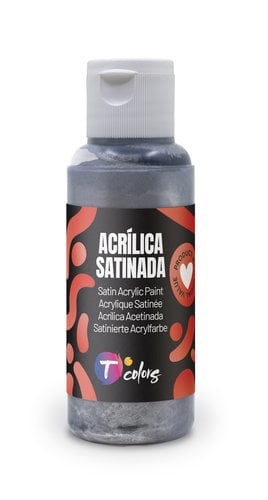PINTURA ACRIL.TCOLORS 80 ml PLATA