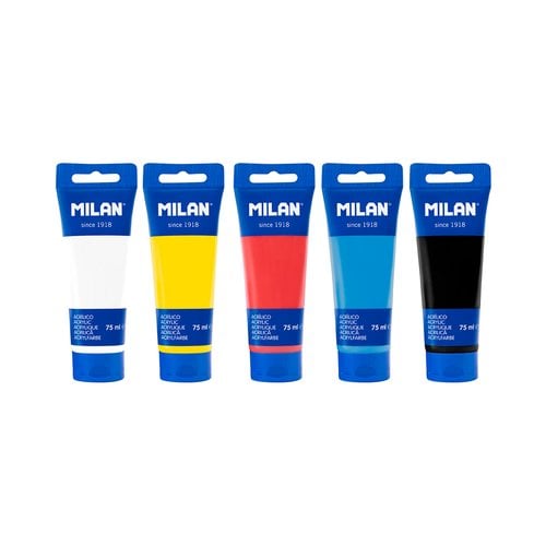 PINTURA ACRIL.MILAN 75 ml SURT. C/5