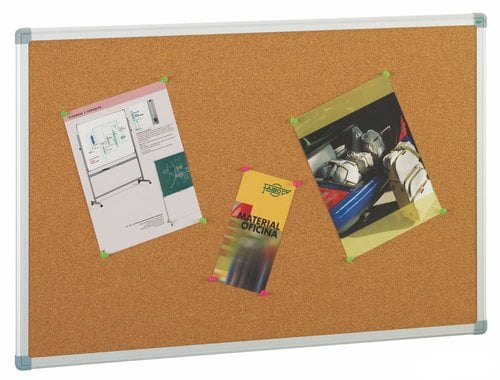 TABLERO CORCHO 45 x 60 ALUM.