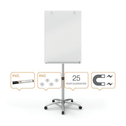 PIZARRA CONFER.NOBO CRISTAL BLANCO