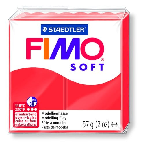 PASTA MODELAR FIMO SOFT ROJO INDIAN 57GR