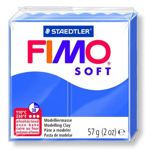 PASTA MODELAR FIMO SOFT AZUL BRILL. 57GR