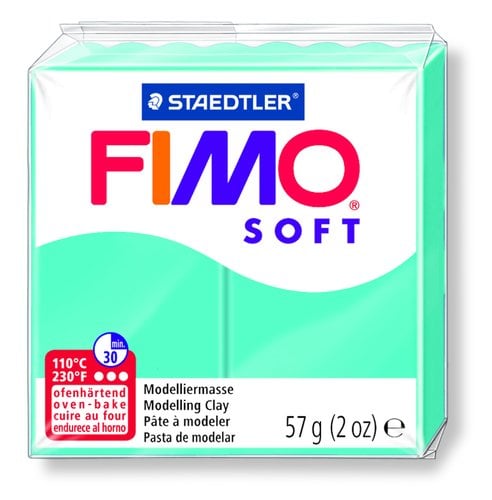 PASTA MODELAR FIMO SOFT VERDE MENTA 57GR