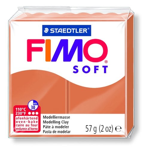 PASTA MODELAR FIMO SOFT COGNAC 57GR