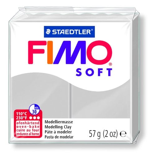 PASTA MODELAR FIMO SOFT GRIS DELFIN 57GR