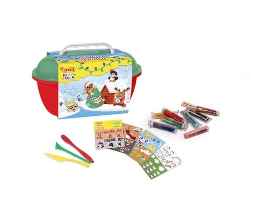 PLASTILINA JOVI PLAY&FUN COFRE NAVIDAD