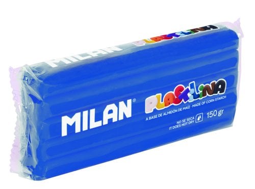 PLASTILINA MILAN 150g AZUL OSC.