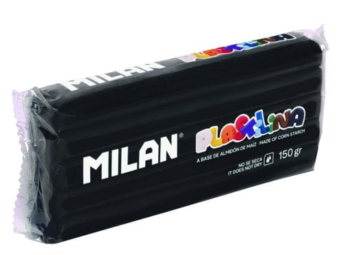 PLASTILINA MILAN 150g NEGRO