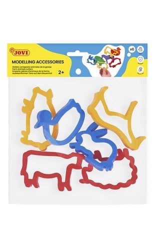 MOLDES JOVI BOLSA ANIMALES GRANJA 6 UD.