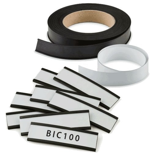PORTAETIQUETAS MAGNETICO FAIBO 40mm B/10