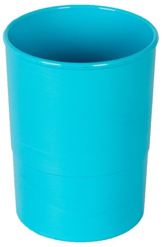 PLOPAZ PORTA LAPICES PLASTICO REDONDO AZUL