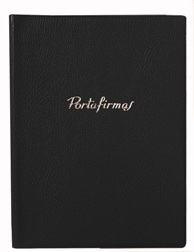 NEGRO PORTAFIRMAS SARO PVC 20 DPTOS. NEGRO