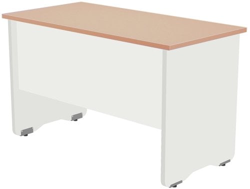 MESA ROCADA WORK 120x60 BLANCO/ROBLE