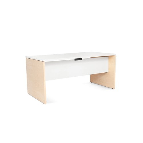 MESA ROCADA WORK 160x80 HAYA/BLANCO