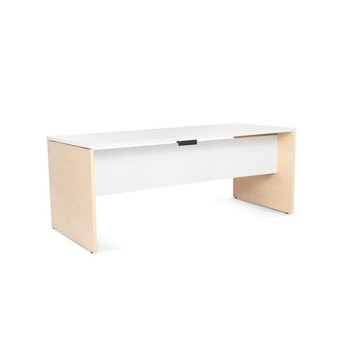 MESA ROCADA WORK 180x80 HAYA/BLANCO