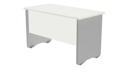 MESA ROCADA WORK 180x80 GRIS/BLANCO