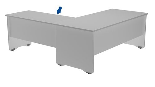 MESA ROCADA WORK ALA 100x60 GRIS/GRIS