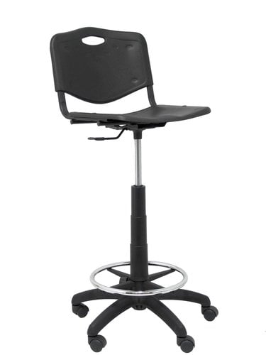 TABURETE PIQUERAS PVC NEGRO