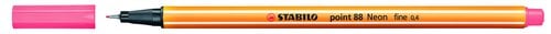 ROTUL.STABILO POINT 88 ROJO NEON