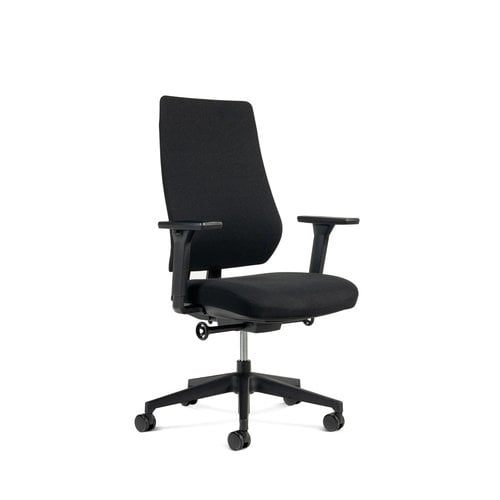 SILLA ROCADA RD-934/4 NEGRO CON BRAZO