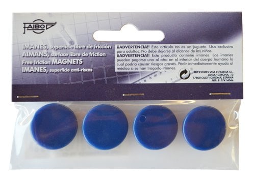 IMANES REDONDOS FAIBO 20 mm AZUL B/4