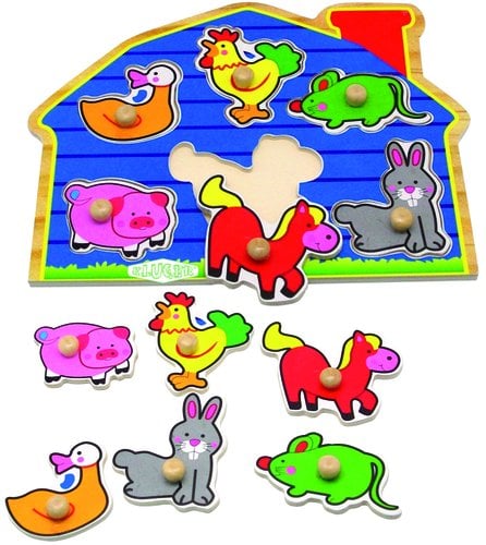 JUEGO KLUGER ENSARTE 6 PIEZAS ANIMALES