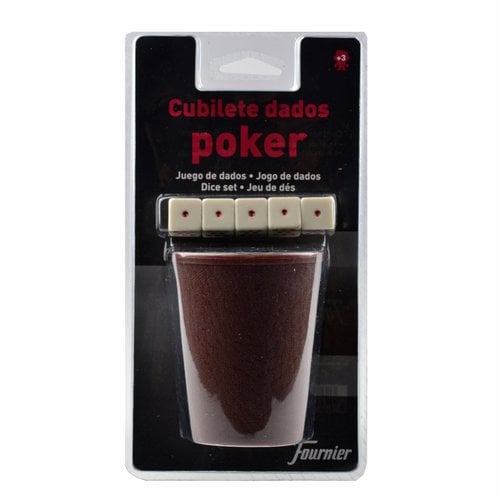 JUEGO CUBILETE + DADOS POKER EN