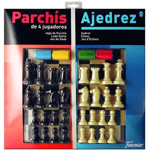 JUEGO PARCHIS AJEDREZ 40 Cmt + ACCESORI