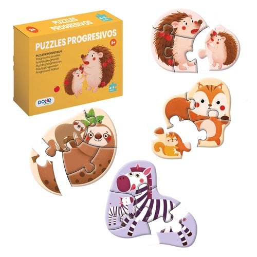 PUZLE DOHE PROG. 4-5 piezas ANIMALES