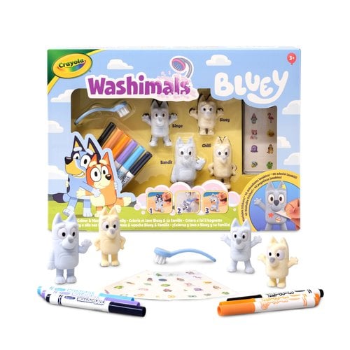 JUEGO CRAYOLA WASHIMALS SET BLUEY