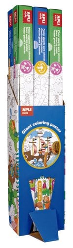 POSTER APLI GIGANTE 2 DIS. COLOREAR E/6