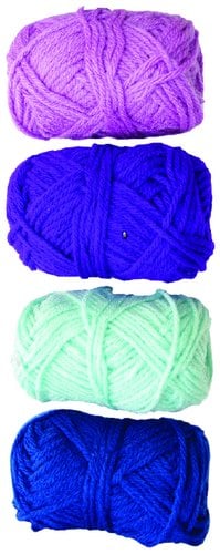 OVILLOS LANA NIEF.28gr.TONOS AZULES P/4