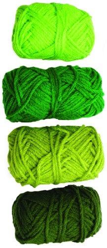 OVILLOS LANA NIEF.28gr.TONOS VERDES P/4