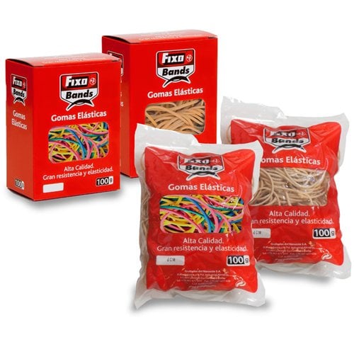 GOMAS ELASTICAS FIXOBANDS SURTIDO 100 gr