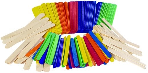 PALILLOS PLANO NIEF. COL. SURTIDOS 100 U