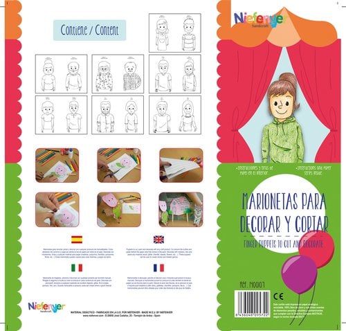 MARIONETA DEDOS LA FAMILIA PACK 14